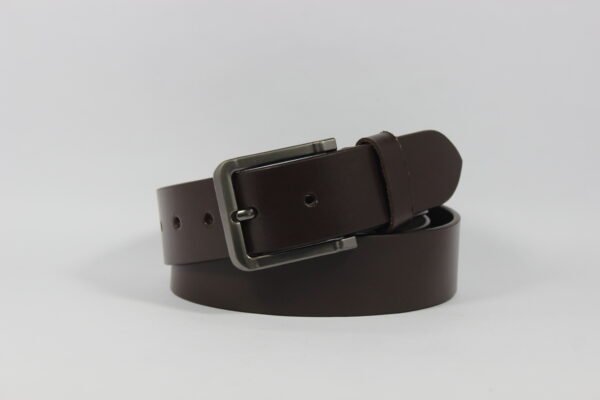 men smooth leather belt