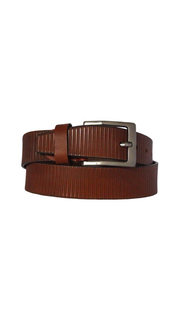 Print casual brown genuine leather belts for men