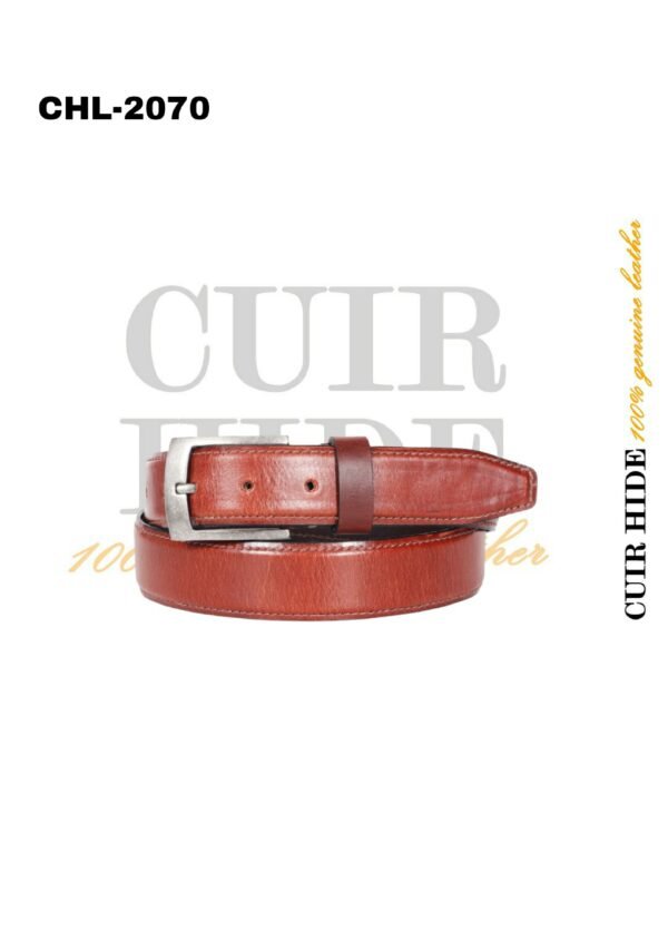Profile leather Belt Premium Tan color -CHL-2070